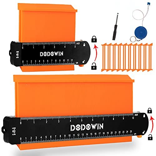 dodowin Contour Gauge Profile Tools, Day Gifts for Fathers, Gifts for Men, Dad, Husband, Grandpa, Woodworking Tools for Flooring Carpenter,...