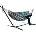Double Hammock Indoor Comfort Durability Yard Striped Hanging Chair Large Chair Hammocks Perfect for Patio, Camping Indoor Outdoor (C, 78.7...