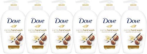 Dove Caring Hand Wash, Shea Butter, 250 Ml / 8.45 Ounce (Pack of 6)