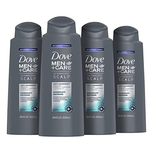 Dove Men+Care 2 in 1 Shampoo and Conditioner Dandruff Defense 20.4 oz 4 Count
