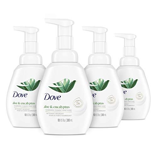 Dove Nourishing Foaming Hand Wash For Clean and Softer Hands Aloe and Eucalyptus Cleanser That Washes Away Dirt and Germs...