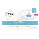 Dove Care and Protect Antibacterial Beauty Bar Soap All Skin Type, Unscented, 3.75 oz (4 Bars)