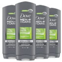 Dove Men+Care Body Wash Extra Fresh 4 Count for Men's Skin Care Body Wash Effectively Washes Away Bacteria While Nourishing...