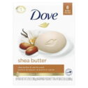 Dove Moisturizing Gentle Women's Beauty Bar Soap All Skin Type Shea Butter & Vanilla, 3.75 oz 8 Bars
