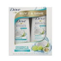 Dove Nourishing Rituals Coconut and Hydration Shampoo and Conditioner Set, Sweet Lime 12 oz