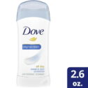 Dove Sweat and Odor Protection Women's Antiperspirant Deodorant Stick, Original Clean, 2.6 oz