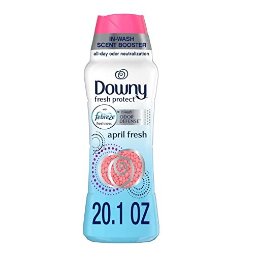 Downy Fresh Protect with Febreze Odor Defense Laundry Scent Beads for Washer, April Fresh, 20.1 Oz