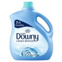 Downy Liquid Fabric Softener, Clean Breeze Scent, 111 fl oz, 150 Loads