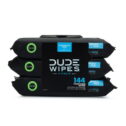 DUDE Wipes Flushable Wipes, Unscented XL Wet Wipes to Use with Toilet Paper, 3 Pack, 144 Wipes