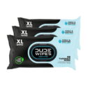 DUDE Wipes Medicated Flushable Wipes - 3 Pack, 144 Wipes - Unscented Extra-Large Wipes with Maximum Strength Medicated Witch Hazel...
