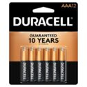 Duracell Coppertop AAA Alkaline Batteries 12/Pack (MN24RT12Z) 384333