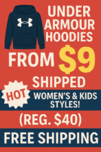 🧥 Under Armour Hoodies from Just $9 Shipped (Reg. $40) – Women’s & Kids Styles Included!