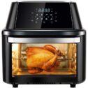 Eagle 17 Qt 1800W 8-in-1 Family Size Air Fryer Countertop Oven, Rotisserie, Dehydrator - Black