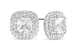 White Sapphire Double Frame Stud Earrings Mothers Day Deal at Zales!