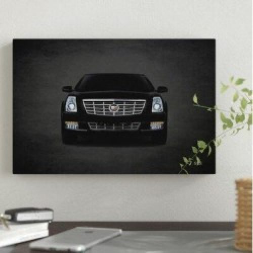 East Urban Home Cadillac SLS - Wrapped Canvas Graphic Art Print Canvas & Fabric in Black, Size 8.0 H x...