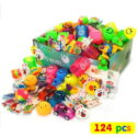 Easter Basket Stuffers Party Favors Carnival Prizes for Kids Easter Egg Fillers Small Toys 124 Pcs