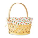 Easter Round Woodchip Basket with Carrot Liner, 13 in, by Way To Celebrate