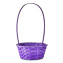 Easter Small Purple Bamboo Basket, by Way To Celebrate