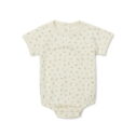 easy-peasy Baby Short Sleeve French Terry Print Bodysuit, Sizes 0-24 Months