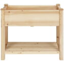 Easyfashion Wooden Elevated Planter Box, 34'' L × 18'' W × 30'' H,Wood