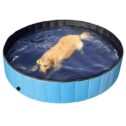 Eccomum Foldable PVC Dog Cat Pet Swimming Pool Pet Dog Pool Bathing Tub Kiddie Pool, Water Pond Pool for Dogs...