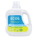 ECOS Plus Liquid Laundry Detergent with Stain-Fighting Enzymes, Free & Clear, 120 Loads, 110oz