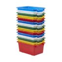 ECR4Kids Scoop-Front Storage Bins, Easy-to-Grip Design for Classroom Cubbies, Multipurpose Plastic Storage, Stackable Bins for Nursery, Playrooms and Home Organization,...