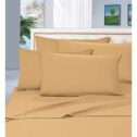 Elegant Comfort 1800 Thread Count Deep Pocket 4pc Bed Sheet Set , Queen Gold