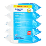 Equate Flushable Wipes, Fresh Scent, 3 Packs of 48 Wipes, 144 Wipes Total – WALMART