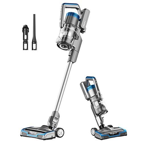 eureka Stylus Lightweight Cordless Vacuum Cleaner, 350W Powerful BLDC Motor for Multi-Flooring Deep Clean LED Headlights, Convenient Stick and Handheld...