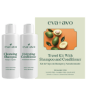 eva+avo Shampoo & Conditioner with Avocado Oil, Travel Kit, 4 fl oz