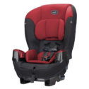 Evenflo Sonus65 Harness Convertible Car Seat, Two-Tone Red and Black