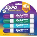 Expo Chisel Fashion Markers, 4 Count