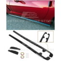 Extreme Online Store Replacement for 2005-2013 Chevrolet Corvette C6 Base Models | ZR1 Style Side Skirts Rocker Panels Extension with...