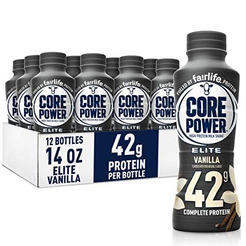 Fairlife Core Power Elite High Protein Shake (42g), Vanilla, Ready To Drink for Workout Recovery, 14 Fl Oz Bottles (12...