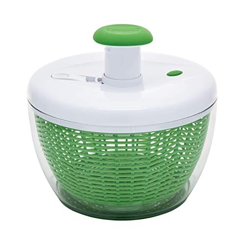 Farberware Easy to use pro Pump Spinner with Bowl, Colander and Built in draining System for Fresh, Crisp, Clean Salad...