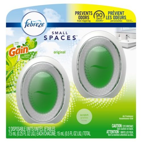 Febreze Small Spaces Air Freshener, Gain Original Scent, 2 Ct