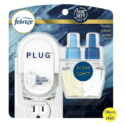 Febreze Fade Defy Plug Air Freshener & Odor Fighter, Ocean, Starter Kit & (1) .87 fl. oz. Oil Refill
