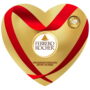 Ferrero Rocher Milk Chocolate Hazelnut, Valentine's Chocolate Heart Gift Box, 7 oz, 16 Ct