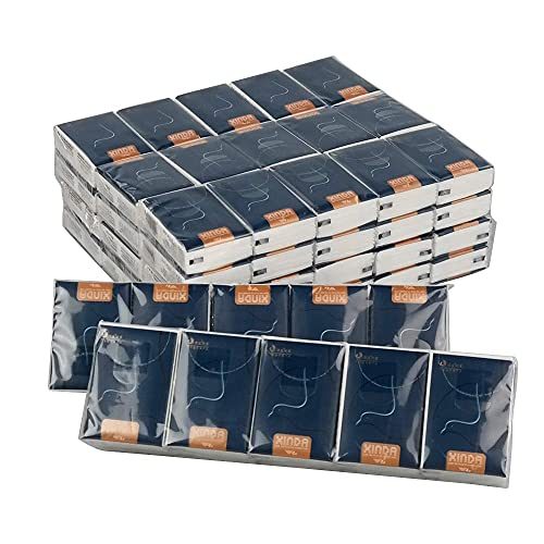 Fiazony 80-Pack White Facial Tissues Pocket Packs, 4-Ply Mini Type Facial Tissues