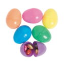 Filled Chocolate Jumbo Easter Eggs - Party Supplies - 12 Pieces