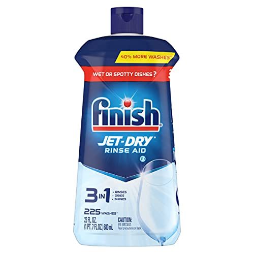 Finish Jet-Dry Rinse Aid, Dishwasher Rinse Agent and Drying Agent, 23 fl oz, Packaging may vary