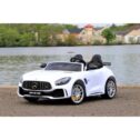 First Drive Mercedes Benz GTR Kids Electric Ride On Car with Remote, White