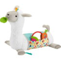 Fisher-Price Grow-with-Me Tummy Time Plush Llama with 3-Toys