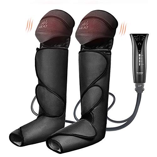 FIT KING Foot and Leg Massager for Circulation with Knee Heat with Hand-held Controller 3 Modes 3 Intensities FT-011A