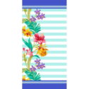 Floral Stripes Beach Towel 30
