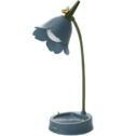 Flower and Bird LED Desk Lamp Rechargeable Light Night Stand Table Bedrooms Inflatable Leg Pillow for Lights Abs