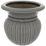 Fluted Crackled Gray Vase on Sale At hobby lobby