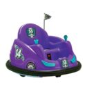 Flybar 6V Bumper Car, Battery Powered Ride On, Fun LED Lights, Includes Charger, Purple