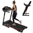 Folding Treadmill 330 LBS Weight Capacity Running Machine with Bluetooth 3.5HP Foldable Electric Treadmill Home Gym Workout Exercise, Black
